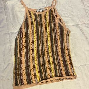 Multi-color knitted Madewell top